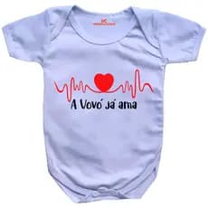 Roupa De Bebê Body Vovó Já Ama GB0078 Body Bebê Personalizado
