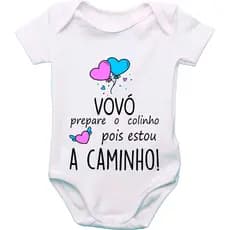 Body de Bebê Personalizado Frases Vovó Prepare o Colinho GB0501
