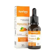 Curcuma-3 Gotas 30ml Laranja e Gengibre - Apisnutri