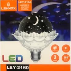Lâmpada Giratória colorida, LED, tema céu🌌