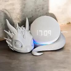 Suporte Para Alexa Echo Dot 4 E 5 Dragão