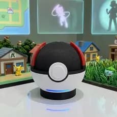 Suporte Alexa Pokebola Echo Dot 4 5, Pokémon, Presente, Decoração, Alexa, Echot Dot 4 ou  5 estilosa