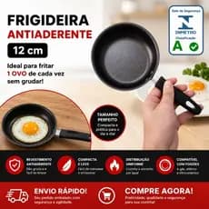 Frigideira Antiaderente 12cm Tamanho Ideal 1 Ovo Não Gruda