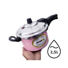 Panela De Pressão Rosa Fechamento Externo Alumínio Grosso Alusol