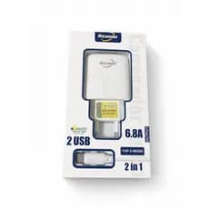 Carregador Turbo, Carregador Rápido, Átomo, 6.8A, Dual USB, Cabo Tipo-C, Carregador Celular, Homologado Anatel, Acessóri