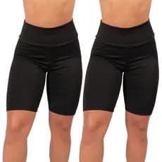 2 Bermudas Suplex Fitness Feminina Academia Ciclista