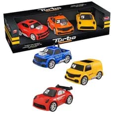Kit 3 Carrinhos Turbo Streets - Triplo X
