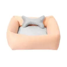Caminha Pet Cama De Cachorro Colchonete Gato Confortável Lavável Antiderrapante Osso 55cmx50cm