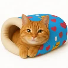 Cama para Gato Tipo Toca Saco de Dormir Sherpa Macia Confortável Pet