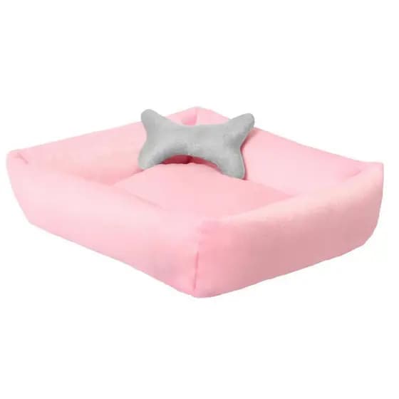 Caminha Pet Cama De Cachorro E Gato Casinha Confortável Lavável Antiderrapante 55cmx50cm Colchonete