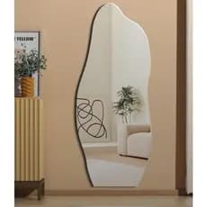 Espelho Orgânico 120X50 e 95x40 Lapidado Moderno Grande Forms C/ 2 SUPORTES MULTIDIRECIONAL OU LED OU LED TOUCH (FORM)