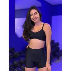 Conjunto Fitness Feminino Top e Short Academia | Não Transp | Tecido Grossinho | TAM P, M e G | Roupas Baratas