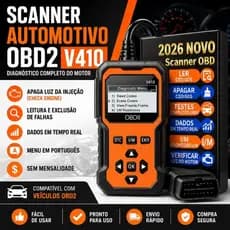 Scanner Automotivo OBD2 V410 Universal Diagnóstico Veicular Apaga Luz Injeção Leitor de Falhas Motor Português Carros