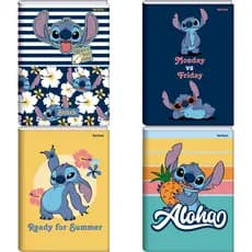 Caderno Brochurão Capa Dura Lilo & Stitch 80 Folhas