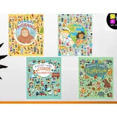 Livro Procure e ache - Esconde esconde - Encontre = Floresta, Mundo, Cidade, Escolha seu LIVRO