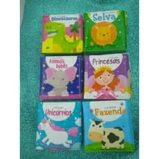 1 un= Pequenos ( 9x9 cm) = Livros de Banho: Temas