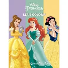 Livro Ler E Colorir Princesas Disney = Diversão = VENHA NESSA!
