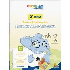 Livro Segundo  2º ano Fundamental = Matemática e Português = 66 paginas de Alfabetização