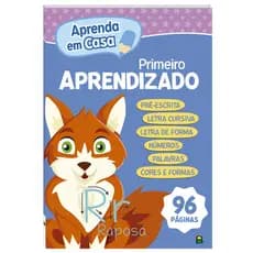 Livro Primeiro APRENDIZADO = 96 PGS = Exercitar a Escrita de forma Progressiva = ALFABETIZAÇÃO!