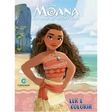 Livro Ler E Colorir Moana I = Diversão = VENHA NESSA! Disney = Um mar de aventuras