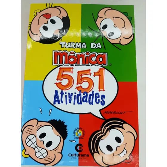 Livros 551 Atividades Turma Da Mônica, Caça Palavras, Jogos e Muito Mais