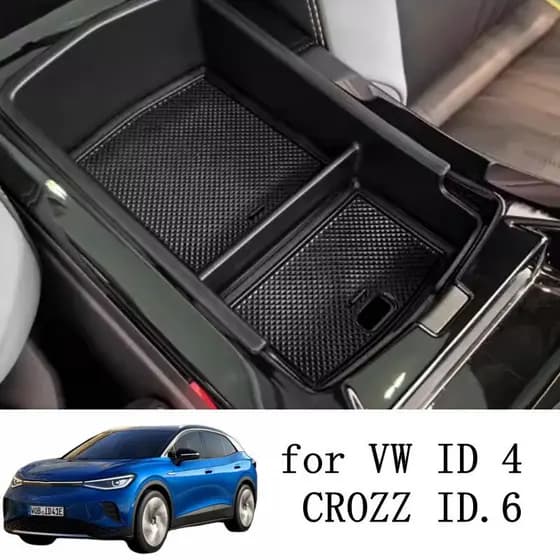 Acessórios Do Carro Para VW ID . 4 ID4 6 ID6 CROZZ 2021 2022 2023 Controle Central Caixa De Armazenamento Braço Capa Rec