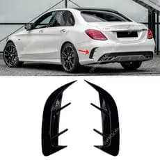 Divisor Canard Do Para-Choque Traseiro Mercedes Benz Classe C W205 C180 C200 C220 C250 C43 AMG 2015-2021 Kits De Corpo D