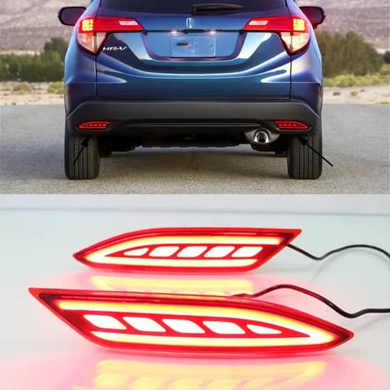 1 Par Led Refletor Traseiro Luzes De Freio Pára-Choques Lâmpada Sinal Volta Luz Advertência Para Honda HR-V HRV Vezel 20