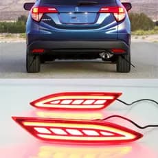 1 Par Led Refletor Traseiro Luzes De Freio Pára-Choques Lâmpada Sinal Volta Luz Advertência Para Honda HR-V HRV Vezel 20