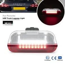 1x Livre De Erros Para Porsche Cayenne 2011-2018 970 Panamera 2010-2016 Branco/Vermelho LED Tronco Bagagem Compartimento