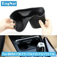 Console Central Do Carro Suporte De Copo Bebida Água Inserção Capa Removível Para BMW Série 3 4 F30 F31 F34 F35 F32 F33