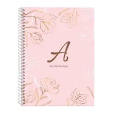 Caderno Capa Dura Universitário Feminino Personalizado Sunny Flower