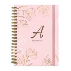 Caderno Feminino Colegial Plus Personalizado Sunny Flower