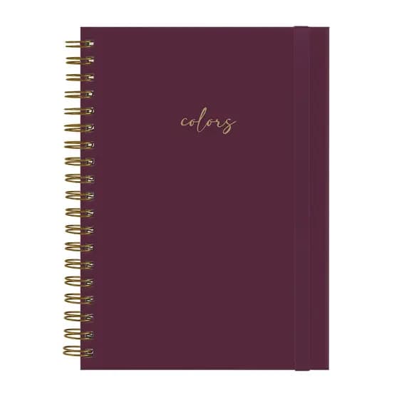 Caderno Capa Dura Colegial Plus Feminino Solid Colors