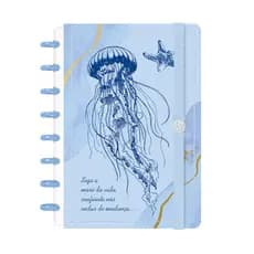 Caderno De Disco Inteligente Iscool Capa Dura Oceania Maré