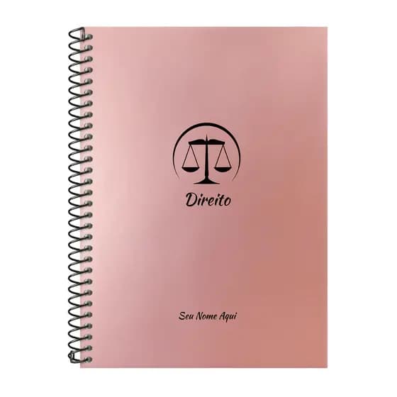 Caderno Personalizado Colegial Profissões Rosê Gold Matérias - Parte 1