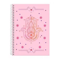 Caderno Capa Dura Colegial Amuleto Mão de Fátima