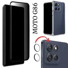 Película Privacidade Fosca Para Moto G86 - Película da Câmera - Capinha Case Anti Shok