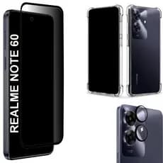 Película Privacidade Fosca Realme Note 60 / Note 60x | Película da Câmera | Capinha Anti Shok