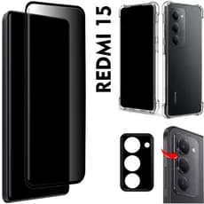 Película Privacidade Fosca Para Redmi 15 - Película da Câmera - Capinha Case Anti Shok