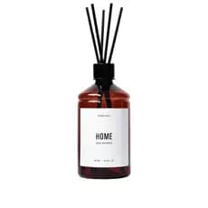 Frasco ambar difusor 500 ml com varetas de fibra preta aromatizador minimalista