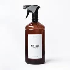 Frasco Ambar Multiuso 1 litro Decoração Lavanderia Branco