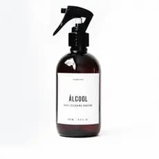 FRASCO AMBAR ALCOOL 250 ml DISPENSER ESTILO MINIMALISTA CLEAN