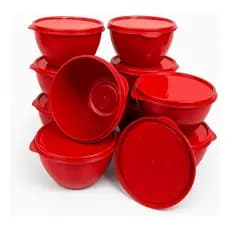 KIT 8 Cumbucas 750ML Potes com tampa de plástico livre de BPA