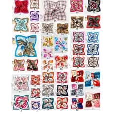 Lenço 50cm x 50cm Feminino Estampado Acetinado Cetim Para Cabelo Bolsa Pescoço Banada