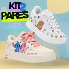 Kit Tenis Lillo + Capivara  Infantil Escolar bebe Volta As Aulas