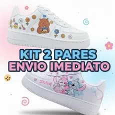 Kit 2 Tênis Lillo + Capivara Infantil Conforto, Estilo e Diversão para Meninas e Menino! 26 ao 33