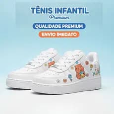 Tênis Infantil Capivara Premium Menino e Menina TENDÊNCIA