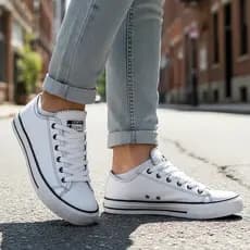 Tênis Feminino e Masculino Cano Baixo Tradicional Esportivo e Casual COURINO(FORMA GRANDE)