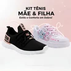 Kit 2 Tênis Feminino + Tenis Infantil Menina Stich | Combo Mãe e Filha Estilo e Conforto